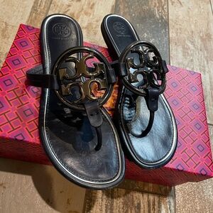 Tory Burch NAVY and SILVER Sandals